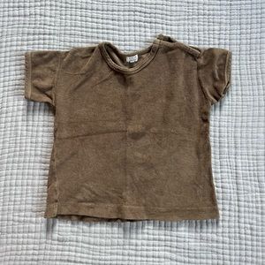 Simple folk terry top 4-5